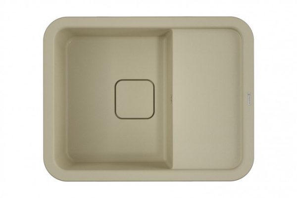 Мойка врезная с крылом OMOIKIRI Tasogare 65-BE 4993479, ваниль 65х51х19 см