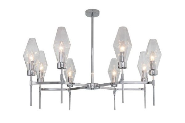 Светильник потолочный EUROSVET Prism 14 кв.м., 90x68x90 см, E14