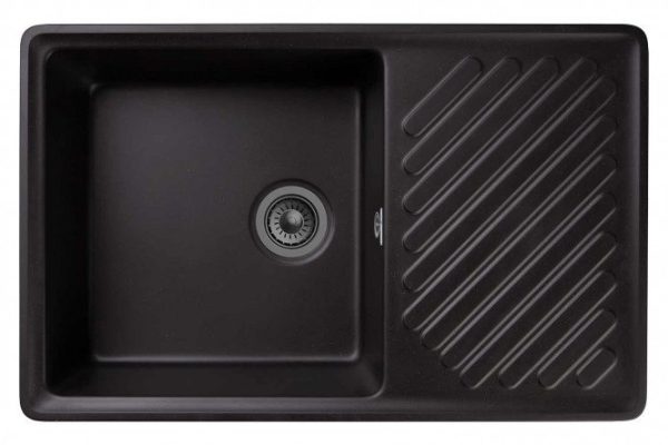 Мойка с крылом GRANFEST Quarz GF-ZL-52 76х48х17.8 см