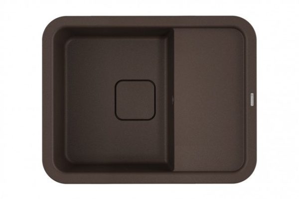 Мойка врезная с крылом OMOIKIRI Tasogare 65-DC 4993489, тёмный шоколад 65х51х19 см