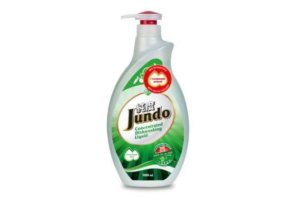 Гель для мытья посуды и детских принадлежностей Jundo Green tea with Mint 1 л