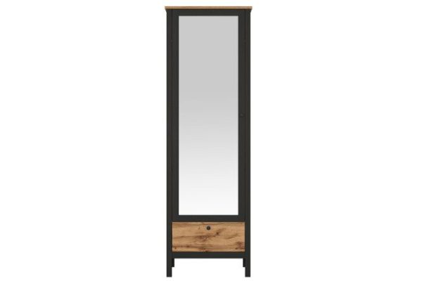 Шкаф Loft 61,8х192,5х38,2 см дуб вотан, чёрный