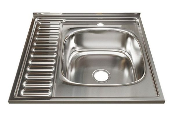 Мойка накладная с крылом MIXLINE 528019 60х60х18 см