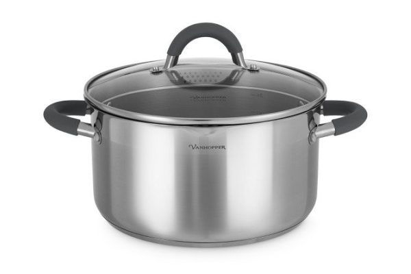 Кастрюля с крышкой VANHOPPER Stella 5.6 л