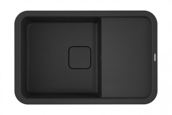 Мойка врезная с крылом OMOIKIRI Tasogare 78-BL 4993750, чёрный 78х51х19 см