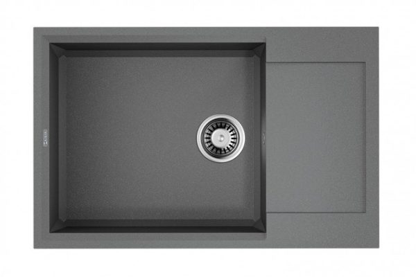 Мойка врезная с крылом OMOIKIRI Sakaime 78-LB-GR 4993555, серый 78х50х20 см
