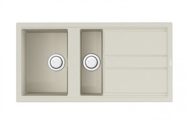 Мойка врезная с крылом OMOIKIRI Kitagawa 100-2-WH 4993803, белый 100х51х20 см