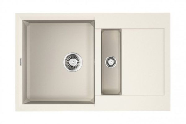 Мойка врезная с крылом OMOIKIRI Sakaime 78-2-WH 4993128, белый 78х50х22 см