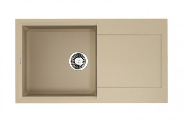 Мойка врезная с крылом OMOIKIRI Sakaime 78-CH 4993236, шампань 78х43.5х21 см