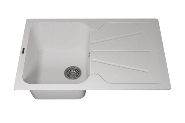 Мойка кухонная врезная с крылом Quartz UPD-04 3910202112 78х51х21.7 см