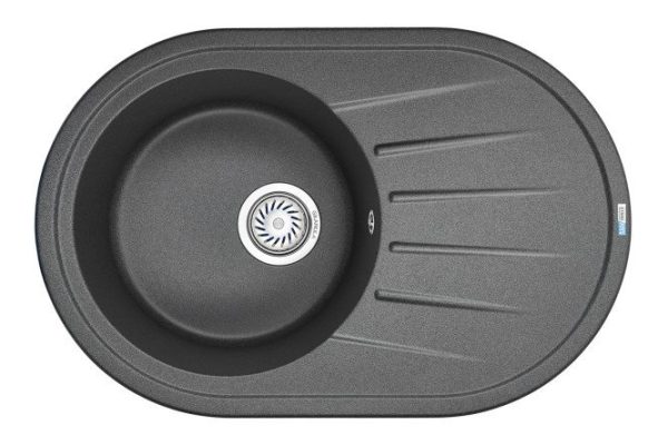 Мойка врезная с крылом GRANULA Standart 7601 76х50х20 см