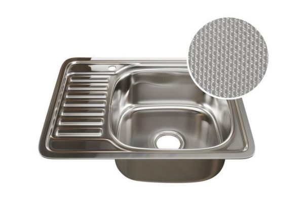 Мойка врезная с крылом MIXLINE 532309 правый выпуск 3 1/2 58х48х18 см