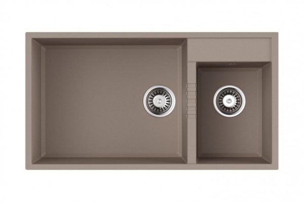 Мойка врезная OMOIKIRI Tedori 85-2-U-SA 4993942, бежевый 85х46.5х21.5 см