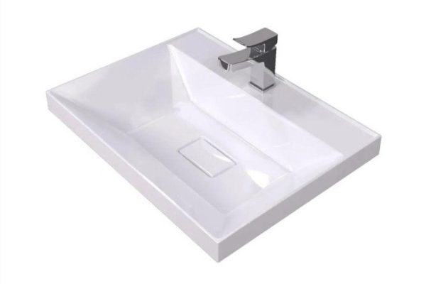 Раковина для ванной Clasic New Полувстраиваемая, 70х16.3х45 см