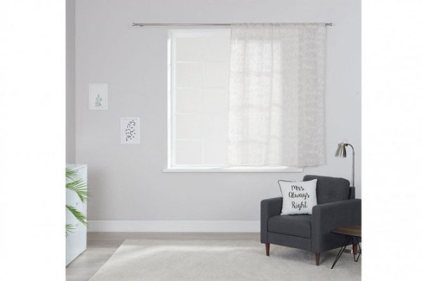 Тюль для кухни на ленте MICASA Daria 140х180 см, 1 шт., цвет бежевый