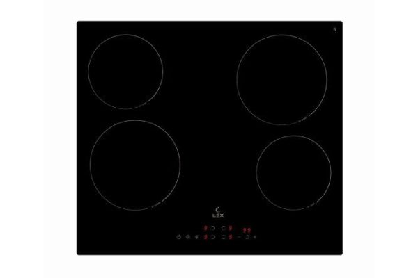 Электрическая панель LEX EVH 6040 bl, чёрный 60 см