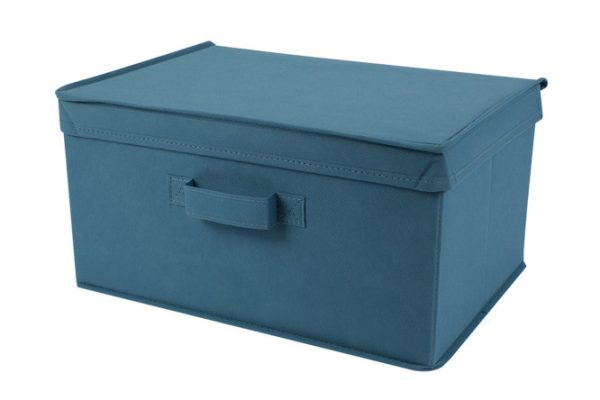 Короб с крышкой Аквамарин для хранения 50x25x40 см