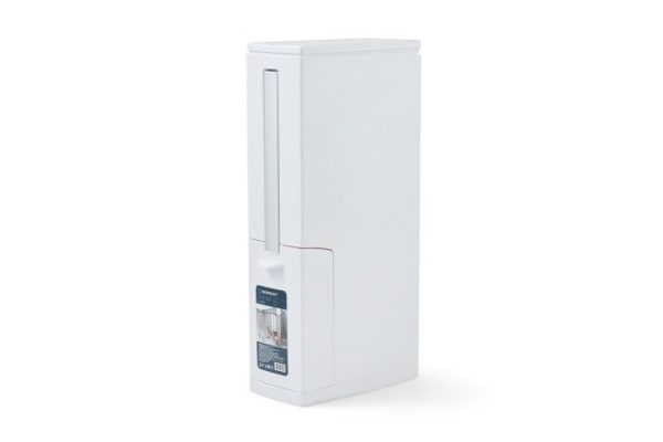 Контейнер для мусора BERKRAFT Combo с крышкой и ёршиком 11x41x20 см, 4 л