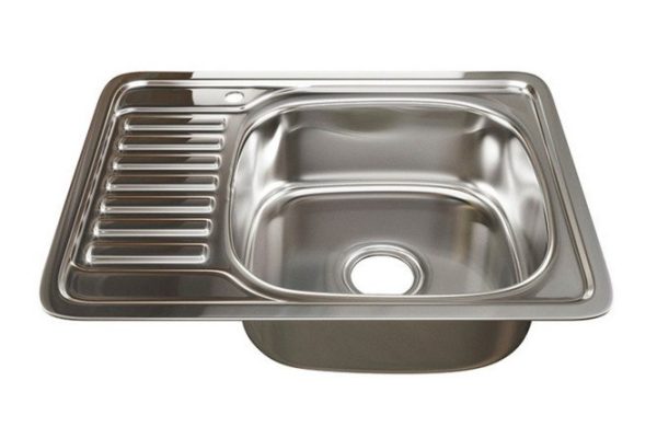 Мойка врезная с крылом MIXLINE 533712 правый выпуск 3 1/2 65х50х18 см