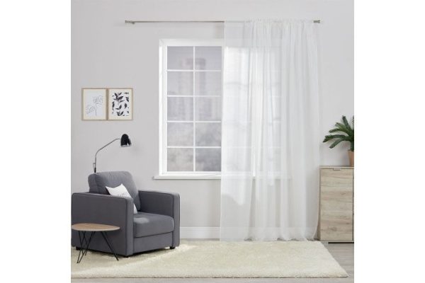 Тюль на ленте MICASA Celina 300х280 см, 1 шт., цвет экрю