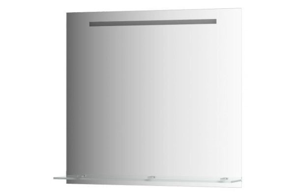 Зеркало настенное EVOFORM Ledline-S c полочкой и встроенным LED-светильником, BY 2156 80х75 см