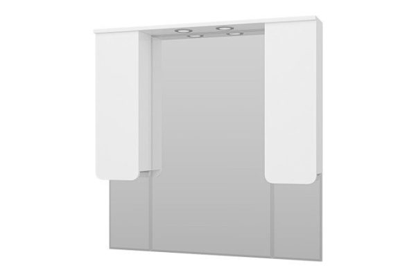 Зеркало-шкаф Чегет 105 П-Чег-02105-01Л c LED-подсветкой 101х100х17 см, Универсальный