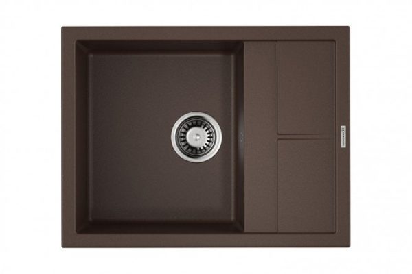 Мойка врезная с крылом OMOIKIRI Sumi 65-DC 4993674, тёмный шоколад 65х50х20 см