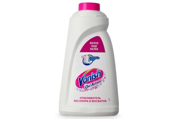 Пятновыводитель-отбеливатель для тканей Vanish Oxi Action Кристальная белизна