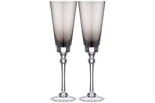 Набор бокалов для шампанского Lefard Trendy Grey 230 мл, Стекло, 2 шт.