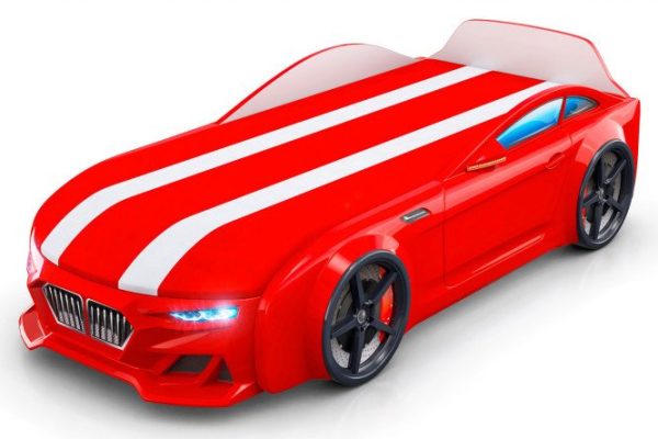 Кровать-машина Dynamic с подъёмным механизмом 80х200 см цвет красный