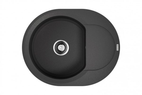 Мойка врезная с крылом OMOIKIRI Sakaime 60E-BL 4993120, чёрный 60х47х19.5 см