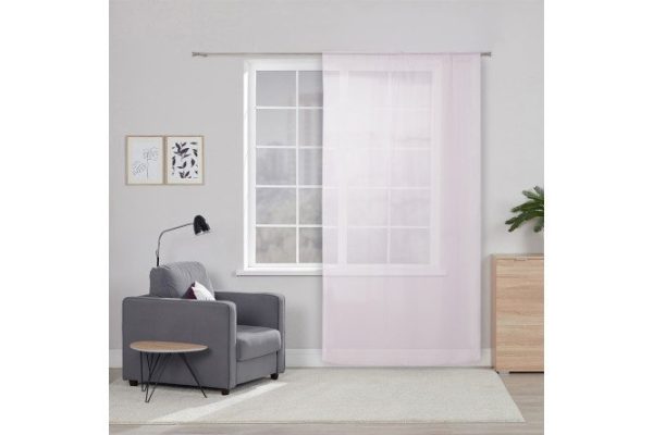 Тюль на ленте MITTE Emma 140х260 см, 1 шт., цвет фиолетовый