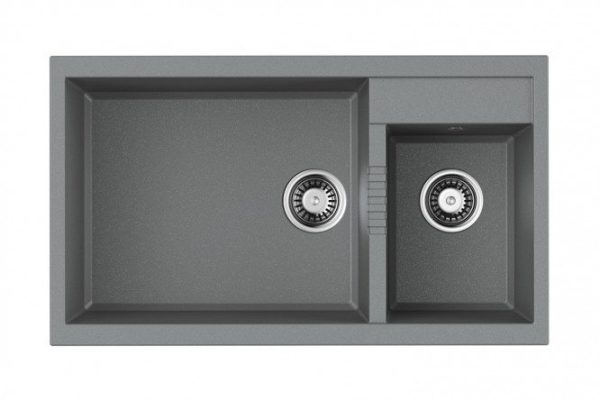 Мойка врезная OMOIKIRI Tedori 86-2-LB-GR 4993573, серый 86х50х22 см