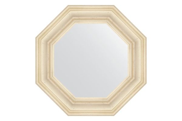 Зеркало настенное в багетной раме EVOFORM Octagon BY 3820, травленое серебро 59.2х59.2 см