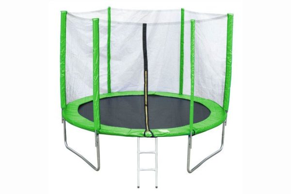 Батут AL-out360-green с внешней сеткой 366х265х366 см