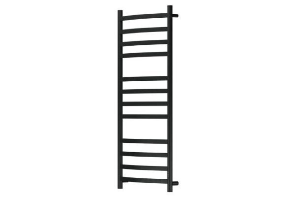 Полотенцесушитель электрический POINT Антея П12, чёрный PN17852B 53.2х120х9.5 см