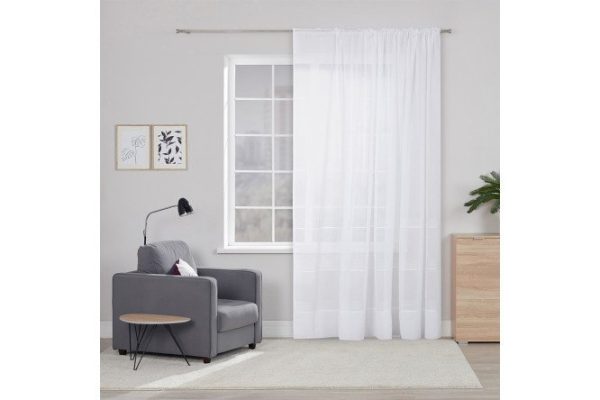 Тюль на ленте ESTUDI BLANCO Abelia 300х280 см, 1 шт.