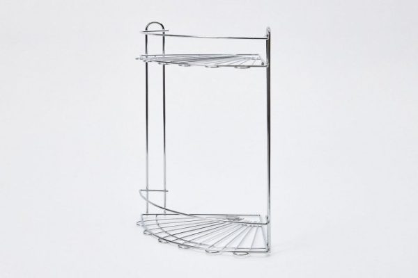 Полка угловая 2-ярусная настенная Lite 20.5x34x20.5 см