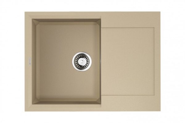 Мойка врезная с крылом OMOIKIRI Sakaime 68-CH 4993235, шампань 68х50х19 см