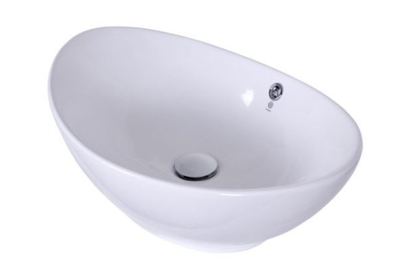 Раковина накладная ORANGE B08-585w Накладная, 58.5х19х38 см