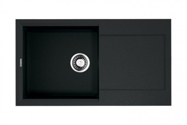 Мойка врезная с крылом OMOIKIRI Sakaime 78-BL 4993111, чёрный 78х43.5х21 см
