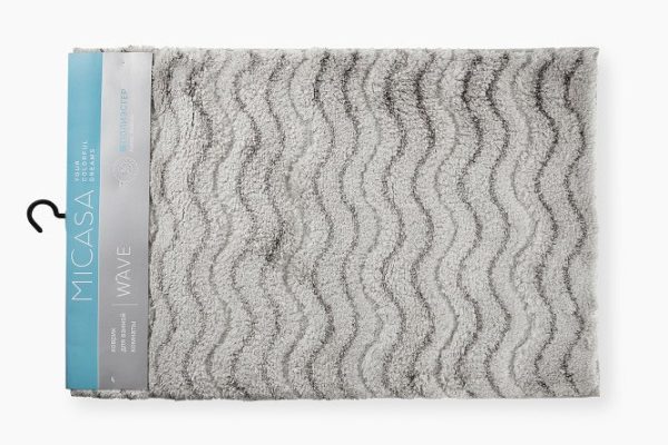 Коврик для ванной комнаты MICASA Wave 60x90 см, Полиэстер