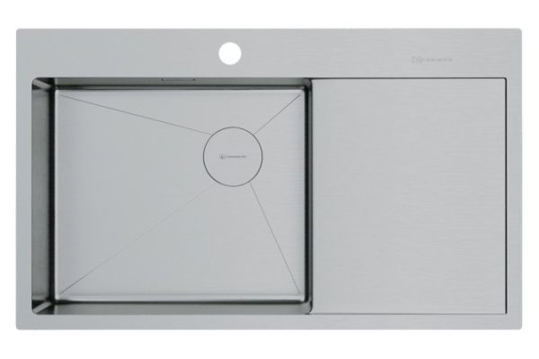 Мойка врезная с крылом OMOIKIRI Akisame 86-L Side-IN 4997031 86х51х20 см