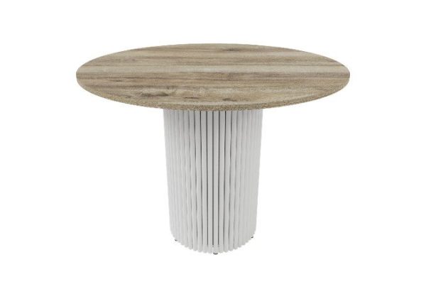 Стол Trubis Wood с трубчатым подстольем 100х75х100 см