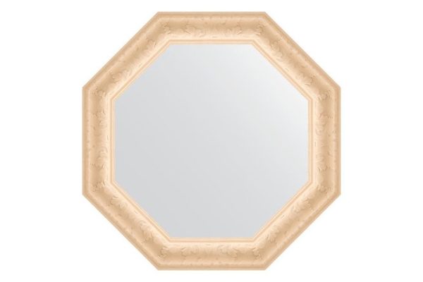 Зеркало настенное в багетной раме EVOFORM Octagon BY 3770, старый гипс 65.2х65.2 см
