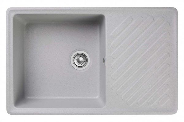 Мойка с крылом GRANFEST Quarz GF-ZL-52 76х48х17.8 см