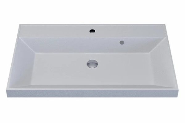 Раковина для ванной Classic Quartz 291030006 Полувстраиваемая, 80х15х45 см