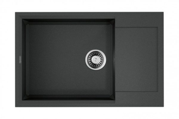 Мойка врезная с крылом OMOIKIRI Sakaime 78-LB-PL 4993907, платина 78х50х20 см