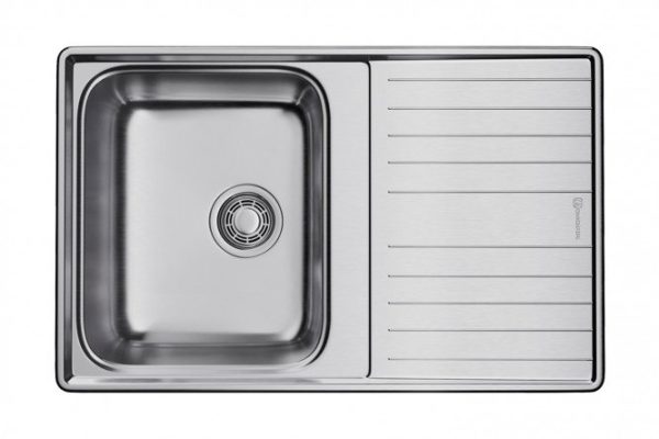 Мойка врезная с крылом OMOIKIRI Sagami 79-IN 4993735, нержавеющая сталь 79х50х18 см