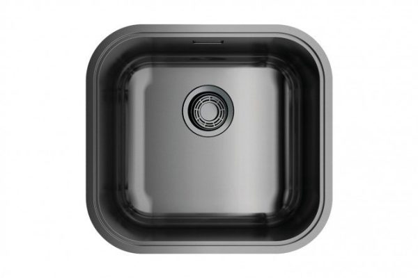 Мойка врезная OMOIKIRI Omi 44-U/I-GM 4993191, вороненая сталь 44.5х41.5х18 см